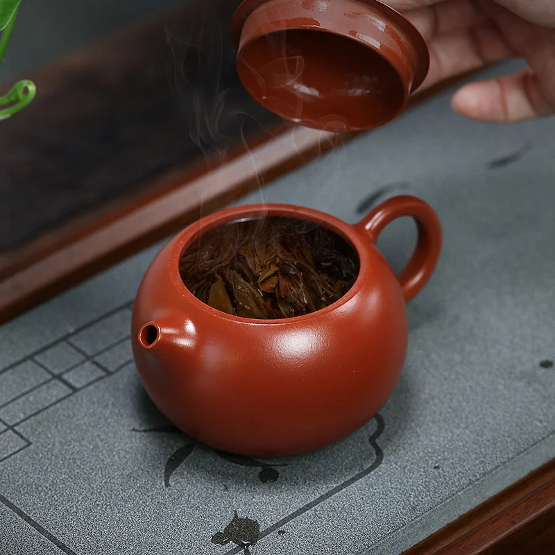原矿大红袍宜兴紫砂壶纯手工小泡茶壶单人家用紫砂茶具西施壶套装 - 5