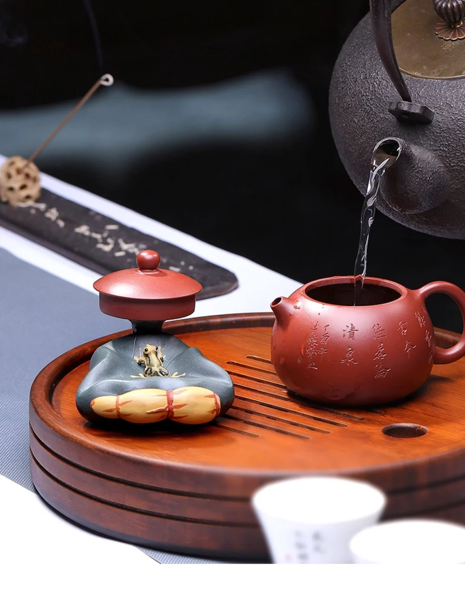 盖置盖托紫砂茶宠精品可养茶台装饰品茶玩茶桌小摆件茶具配件摆设 详情图 5