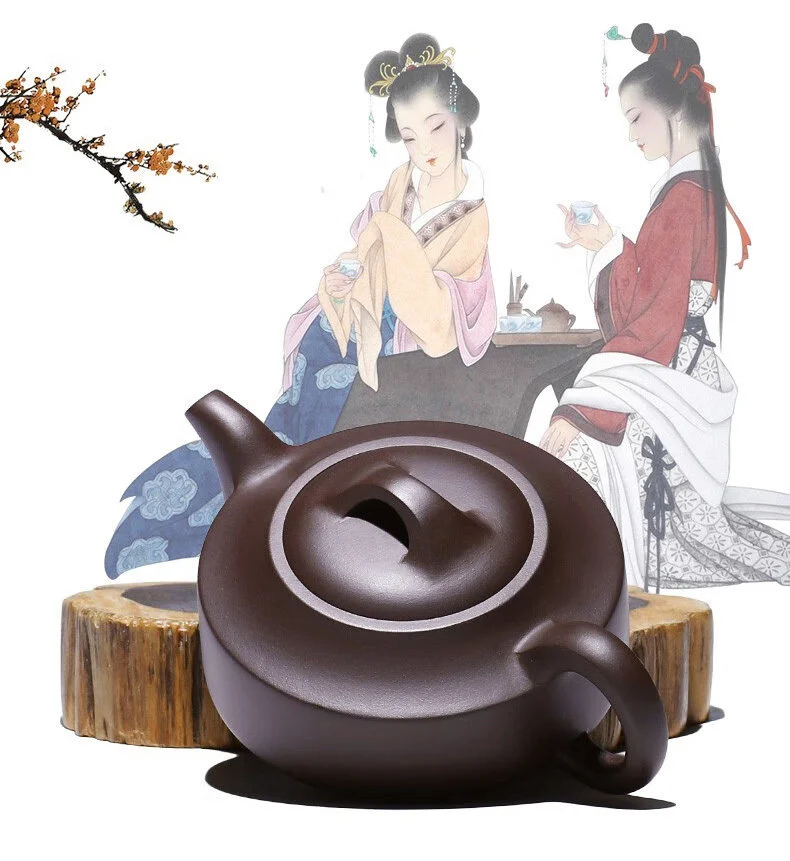藏壶天下宜兴紫砂壶纯手工茶壶单壶原矿紫泥家用茶具泡茶壶汉君壶 详情图 2