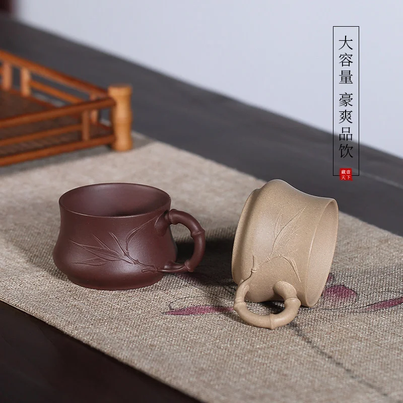 个人专用主人杯单杯紫砂功夫茶杯单个品茗杯小号紫砂杯茶碗小茶杯 - 5