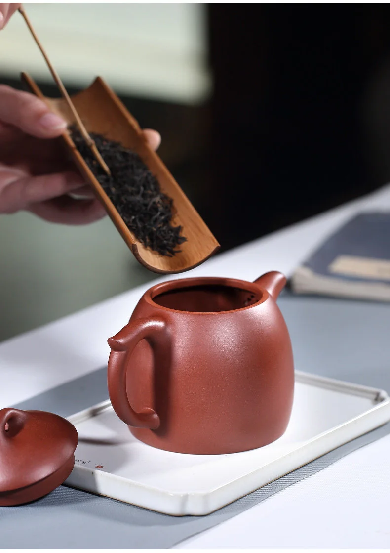 正宗宜兴紫砂壶纯手工茶壶单壶家用紫砂茶具泡茶壶原矿底槽清秦权 详情图 11