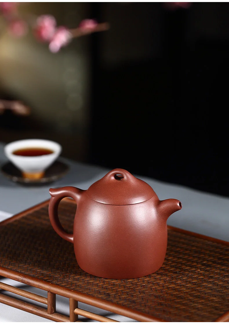 正宗宜兴紫砂壶纯手工茶壶单壶家用紫砂茶具泡茶壶原矿底槽清秦权 详情图 3