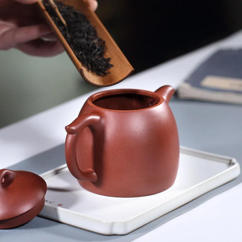 正宗宜兴紫砂壶纯手工茶壶单壶家用紫砂茶具泡茶壶原矿底槽清秦权 - 4