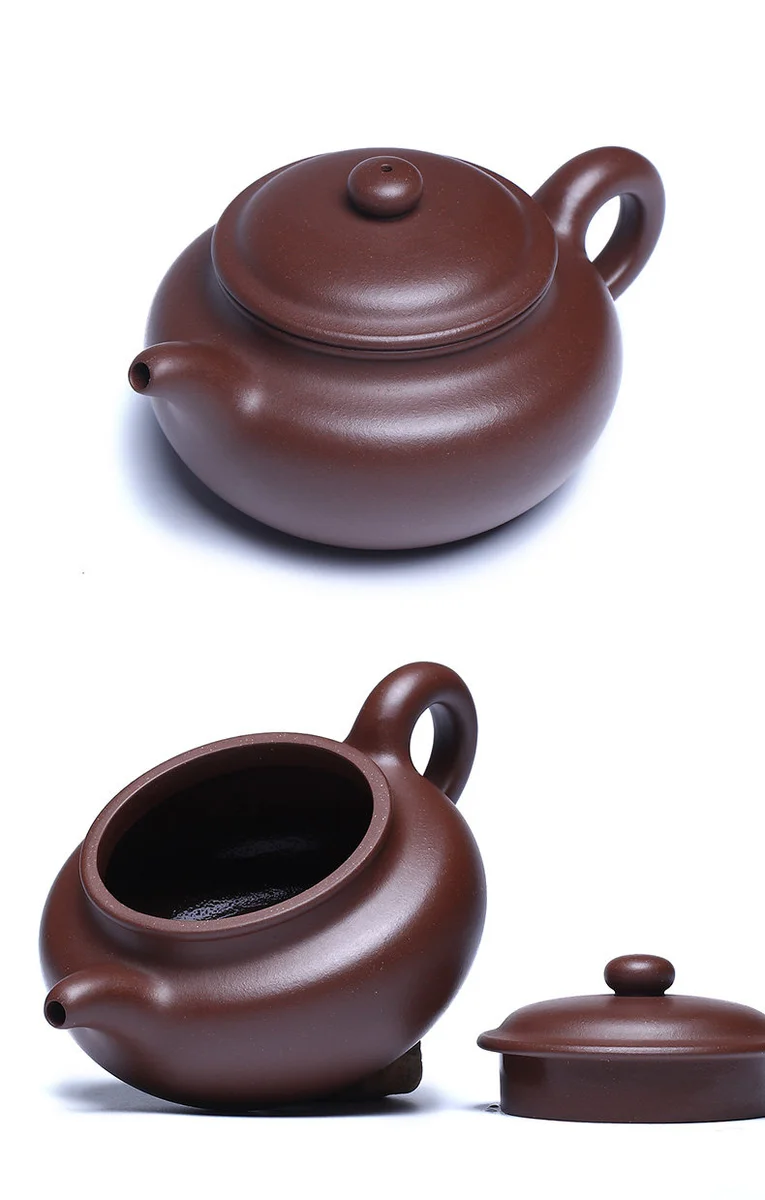宜兴紫砂壶纯手工中式紫砂茶具单壶原矿家藏老紫泥家用泡茶壶仿古 详情图 19
