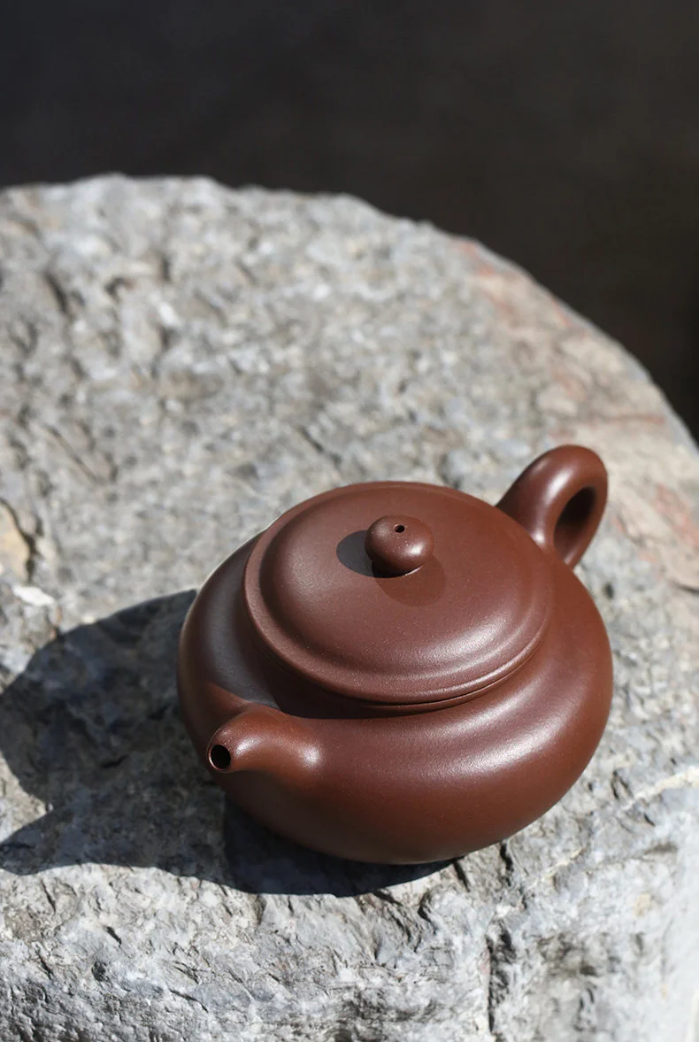 宜兴紫砂壶纯手工中式紫砂茶具单壶原矿家藏老紫泥家用泡茶壶仿古 详情图 8