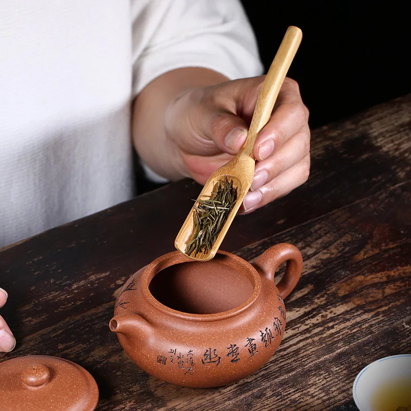 藏壶天下 竹制茶勺功夫茶具茶道配件茶匙 茶铲木茶具六君子配件 - 5