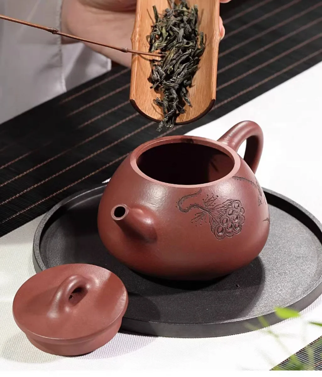 大容量大号原矿底槽清宜兴紫砂壶纯手工茶壶单人家用茶具高石瓢壶 详情图 9