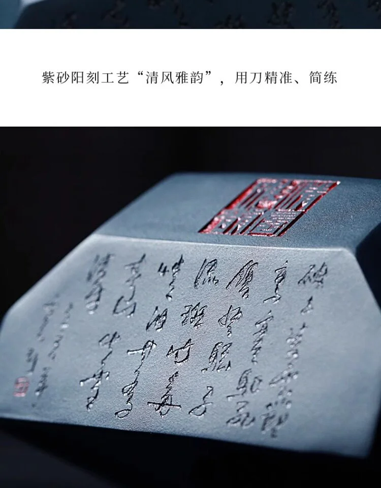 宜兴紫砂壶纯手工四方茶壶单人茶具小茶壶一人用单壶民国绿泥方壶 详情图 14