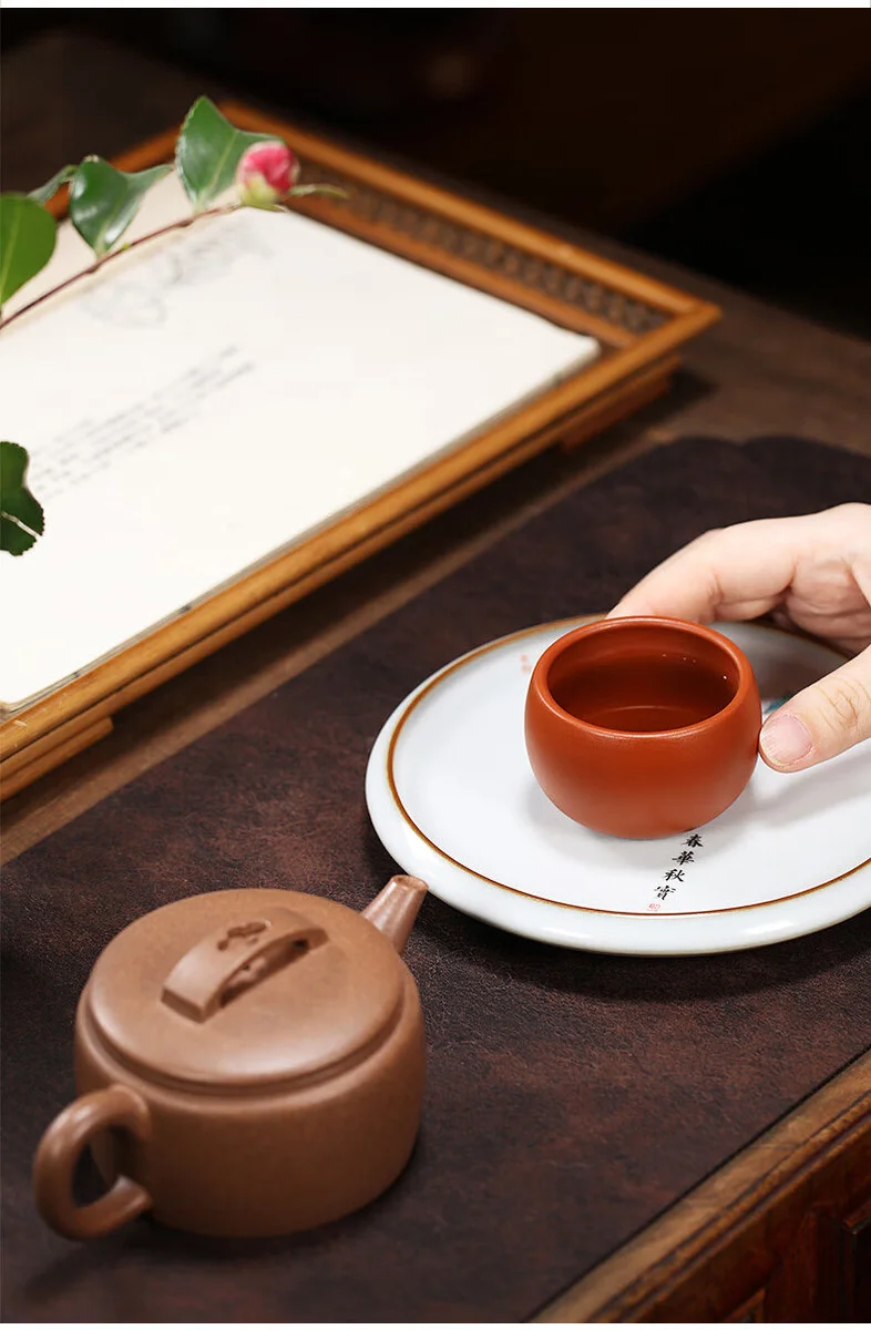 单个茶碗紫砂功夫茶杯个人专用主人杯单杯紫砂杯小茶杯茶盏品茗杯 详情图 11