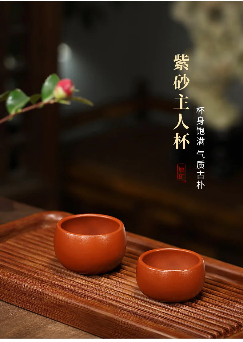 单个茶碗紫砂功夫茶杯个人专用主人杯单杯紫砂杯小茶杯茶盏品茗杯 详情图 8