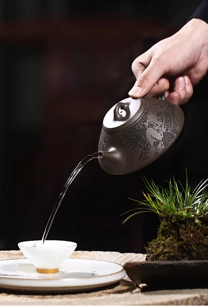 宜兴紫砂壶名家纯手工泡茶壶家用茶具全手工石瓢原矿碧潭砂东坡瓢 详情图 17