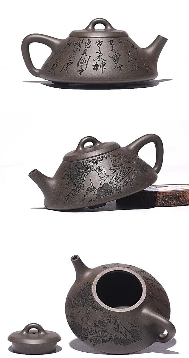 宜兴紫砂壶名家纯手工泡茶壶家用茶具全手工石瓢原矿碧潭砂东坡瓢 详情图 19