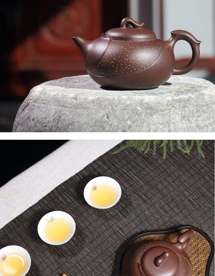 全手工倪新安紫砂壶纯手工名家茶壶大容量茶具正宗宜兴原矿老紫泥 详情图 11