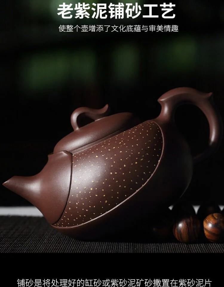 全手工倪新安紫砂壶纯手工名家茶壶大容量茶具正宗宜兴原矿老紫泥 详情图 8