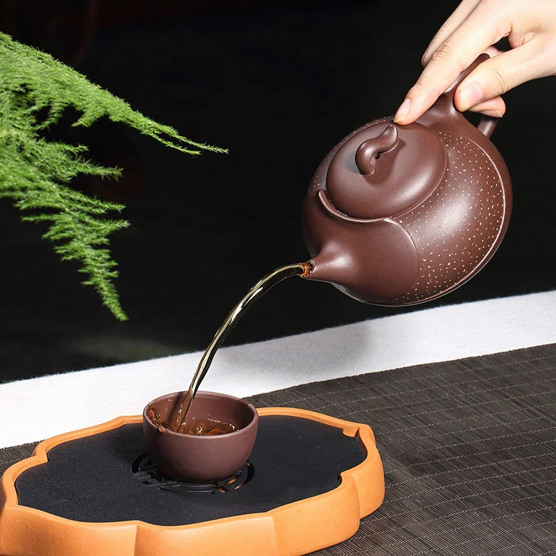 全手工倪新安紫砂壶纯手工名家茶壶大容量茶具正宗宜兴原矿老紫泥 - 6