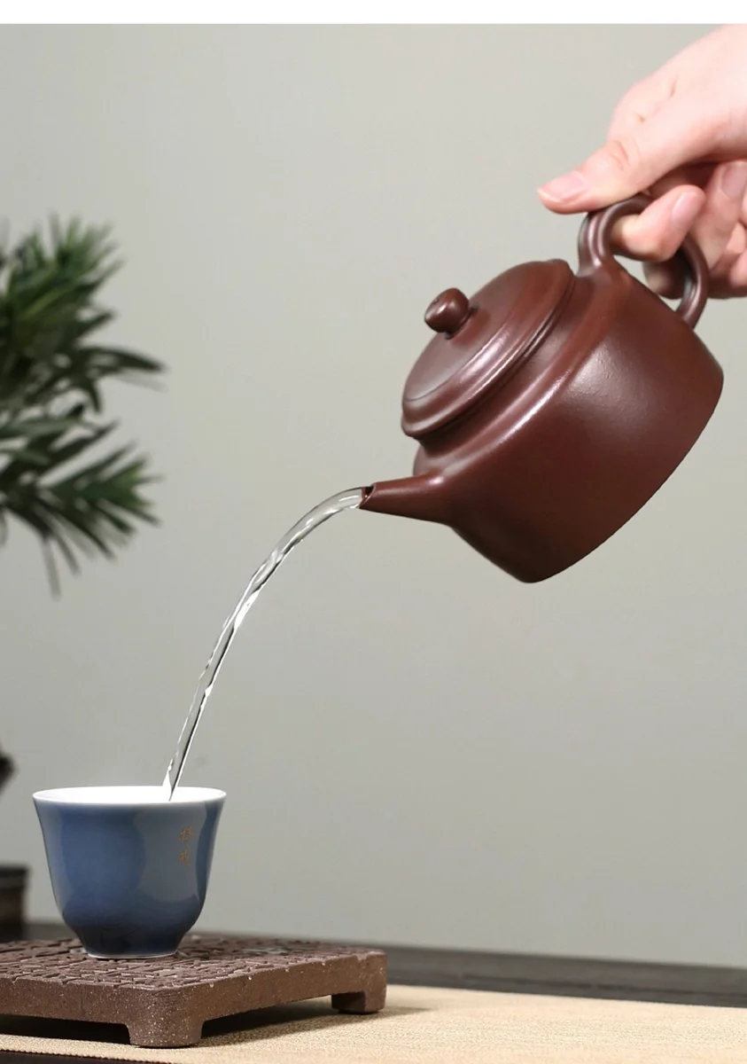 藏壶天下宜兴紫砂壶纯手工紫砂茶具单壶原矿老紫泥家用泡茶德钟壶 详情图 13
