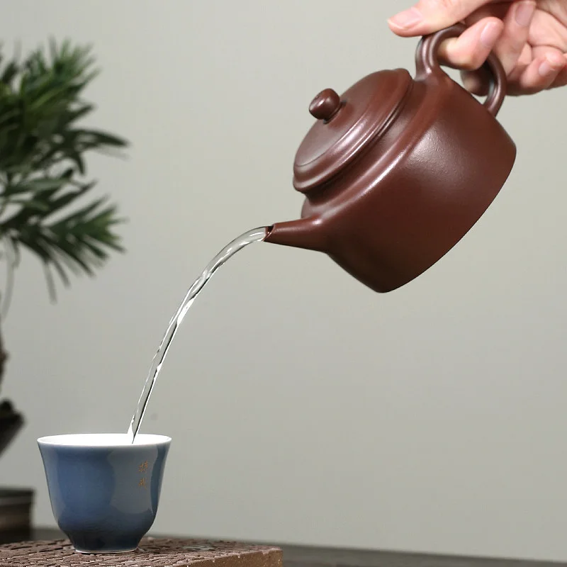 藏壶天下宜兴紫砂壶纯手工紫砂茶具单壶原矿老紫泥家用泡茶德钟壶 - 6