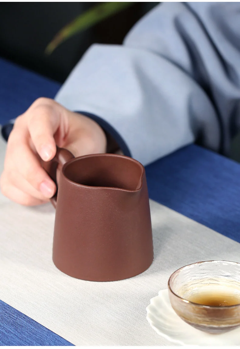 宜兴紫砂公道杯功夫茶具配件公杯分茶器加厚耐热功道茶杯玉龙公杯 详情图 13