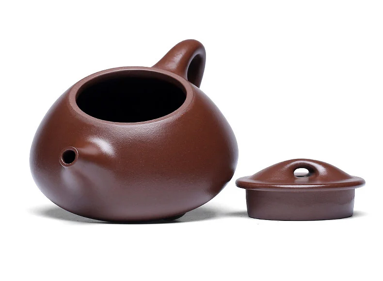 宜兴紫砂壶纯手工紫砂茶具单壶原矿家藏老紫泥家用泡茶壶景舟石瓢 详情图 24