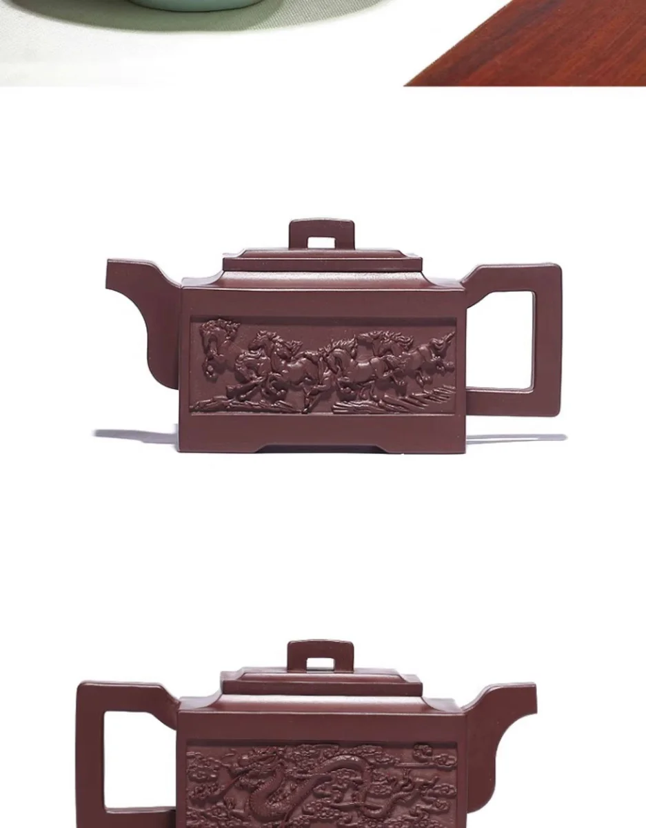 宜兴名家纯手工方形紫砂壶四方茶壶单壶家用茶具全手工方壶一人用 详情图 16