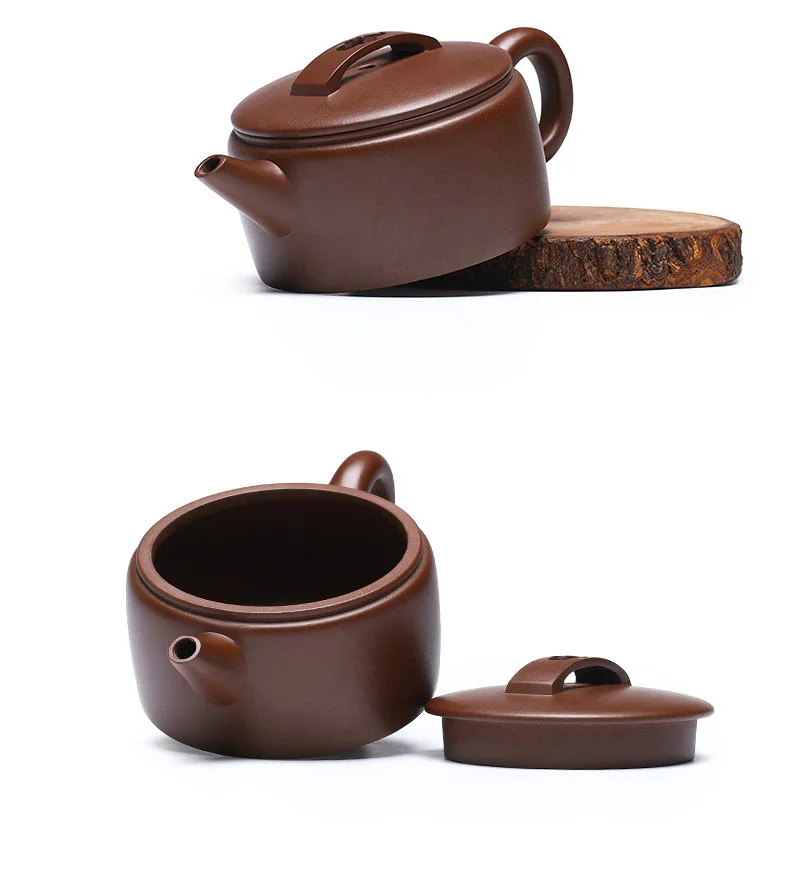 宜兴紫砂壶纯手工小品功夫茶具原矿老紫泥茶壶泡茶家用大口汉瓦壶 详情图 23