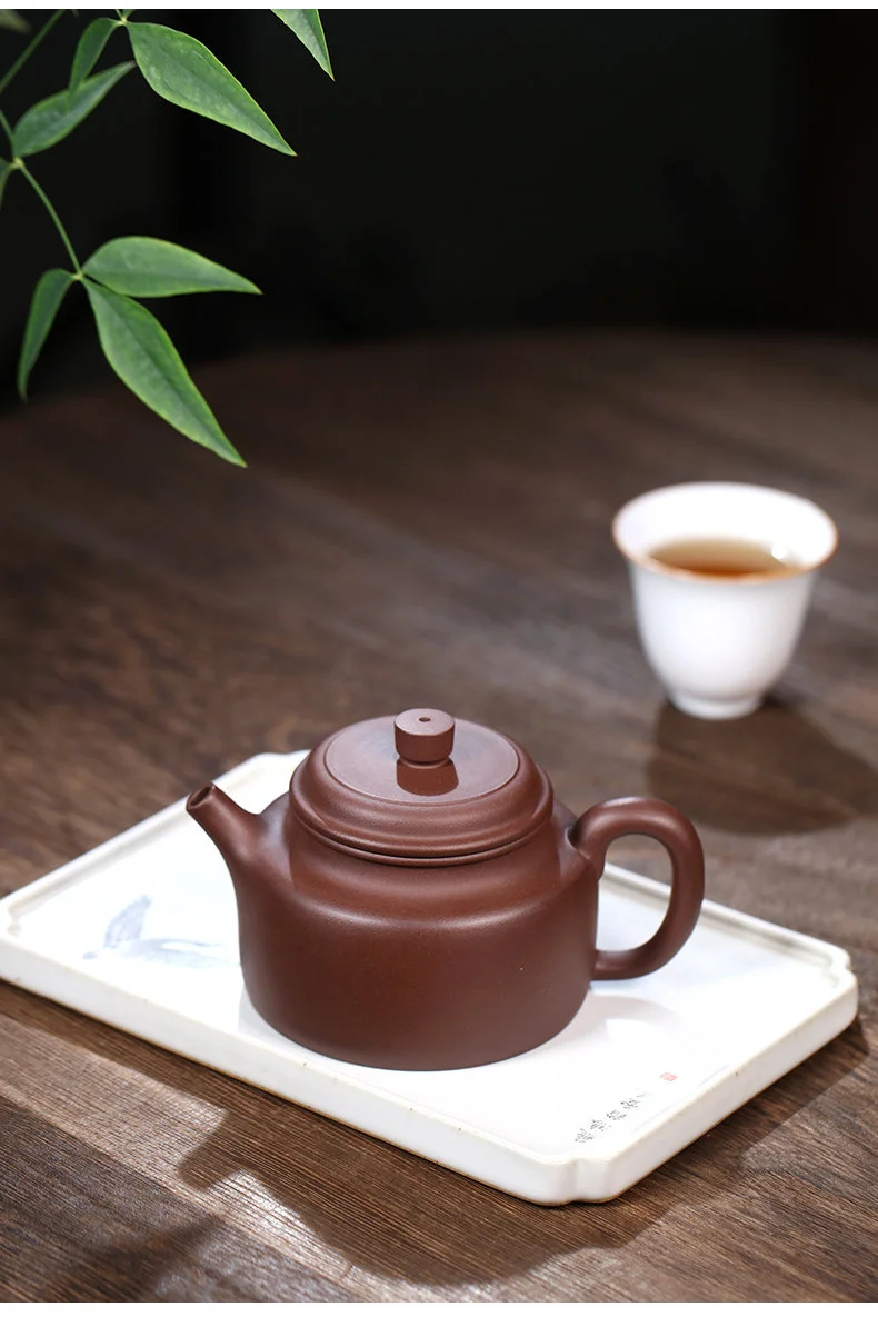 藏壶天下宜兴紫砂壶纯手工小容量功夫茶具原矿紫泥家用泡茶壶德钟 详情图 10