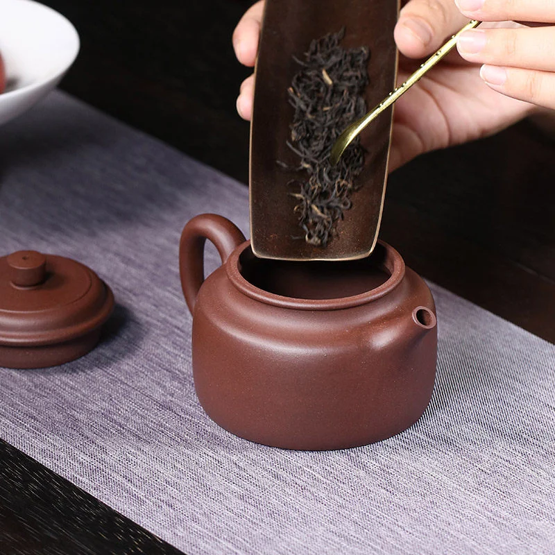 藏壶天下宜兴紫砂壶纯手工小容量功夫茶具原矿紫泥家用泡茶壶德钟 - 5