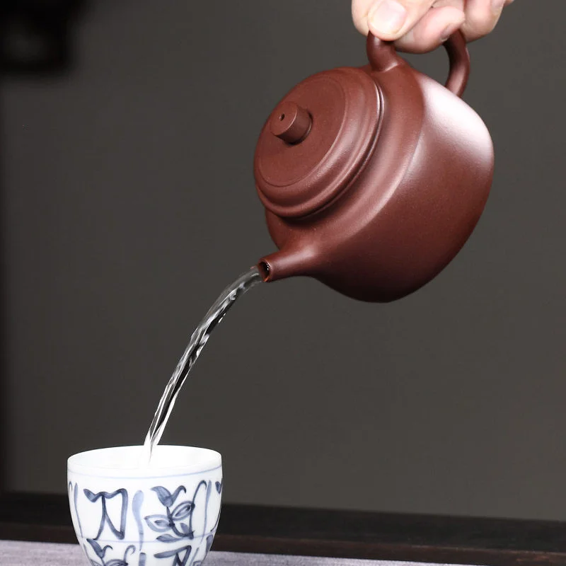 藏壶天下宜兴紫砂壶纯手工小容量功夫茶具原矿紫泥家用泡茶壶德钟 - 6