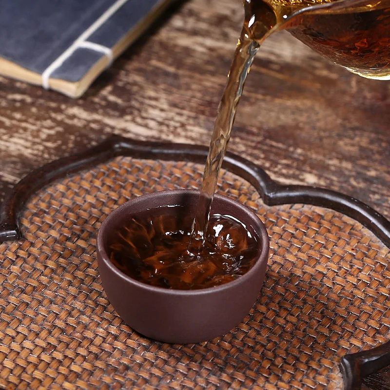 紫泥紫砂功夫茶杯小号茶碗个人专用主人杯单杯茶盏单个男士品茗杯 - 5