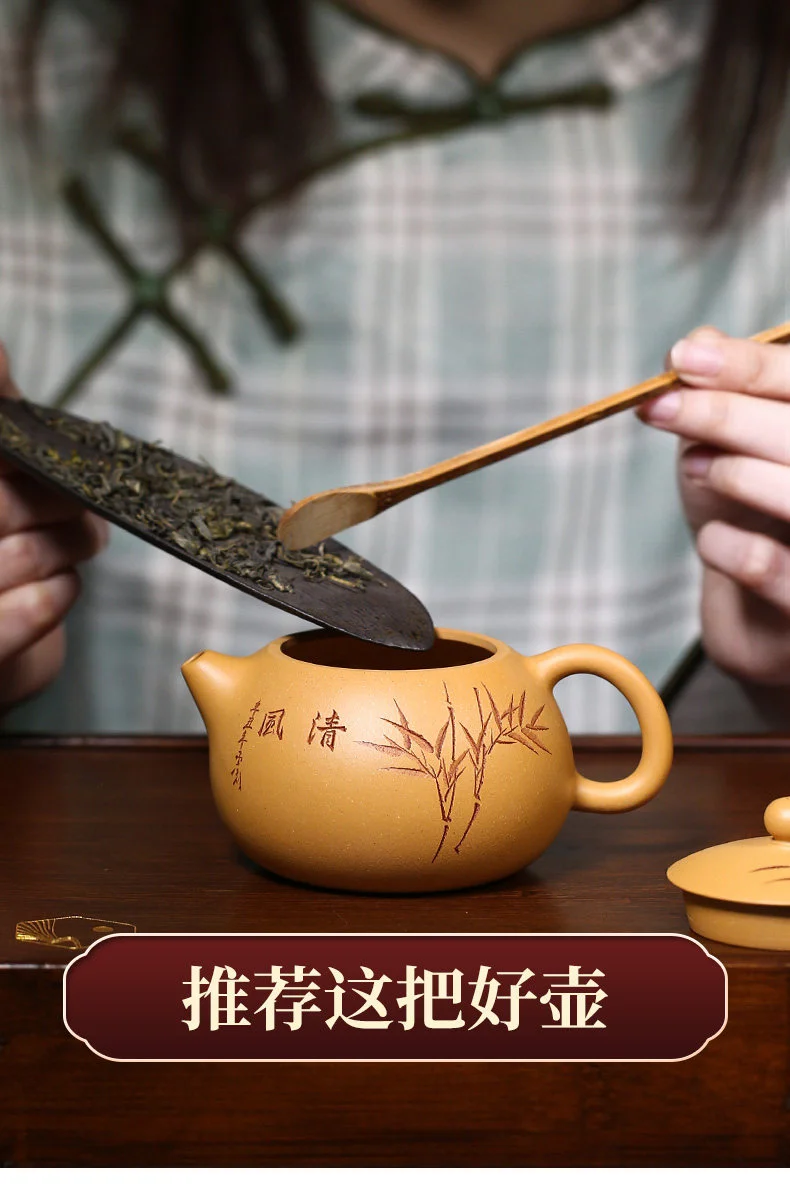 黄金段泥宜兴名家紫砂壶纯手工小茶壶单人家用茶具小号西施壶单壶 详情图 14