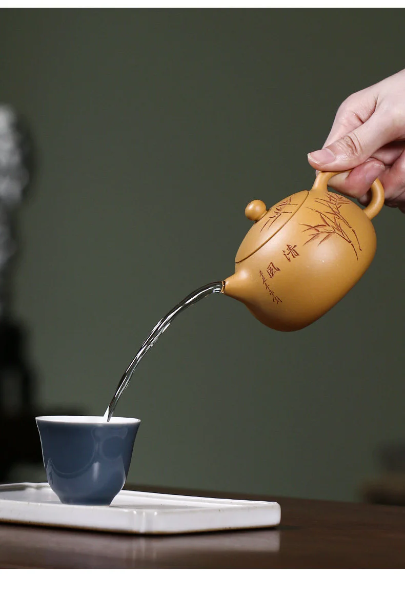 黄金段泥宜兴名家紫砂壶纯手工小茶壶单人家用茶具小号西施壶单壶 详情图 18
