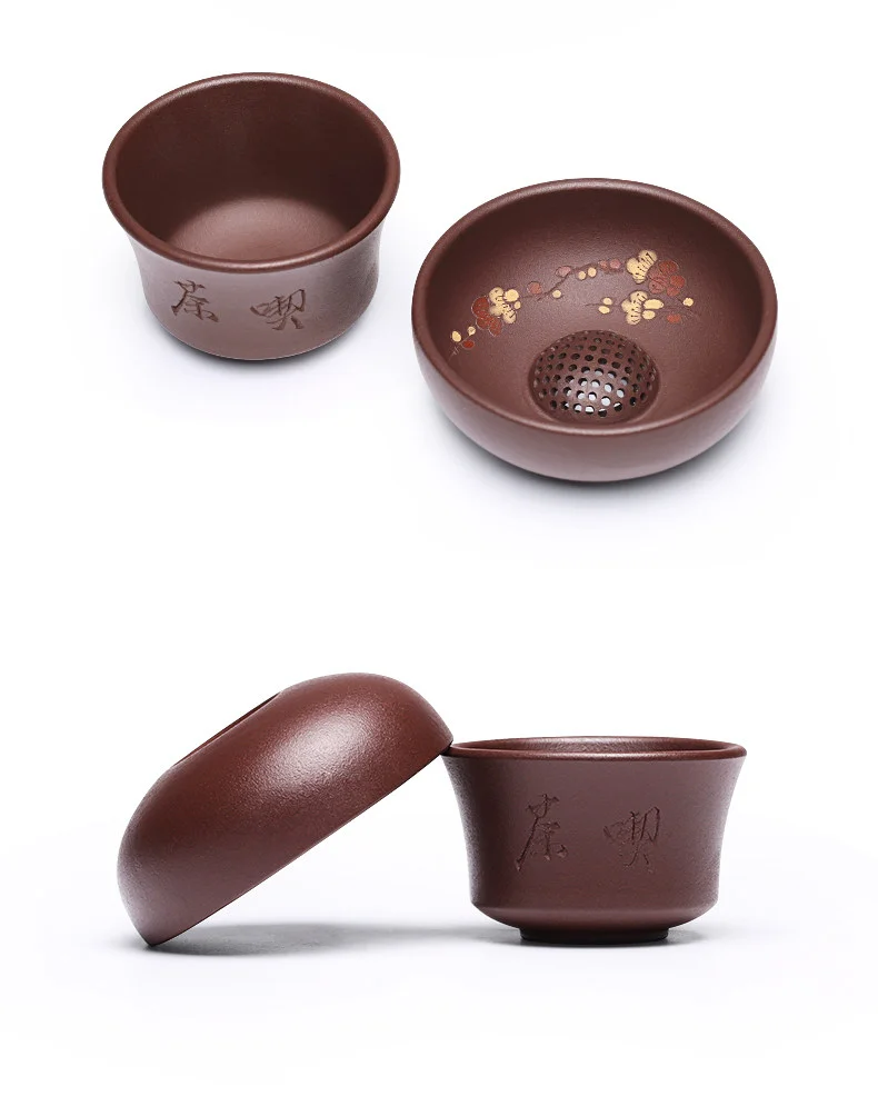 紫砂茶漏茶具配件泡茶神器茶叶球孔过滤器创意手工茶滤茶隔茶漏架 详情图 27