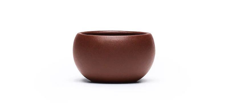个人专用主人杯纯手工紫砂杯小口茶杯品茗杯紫泥元宝小杯朱泥对杯 详情图 9
