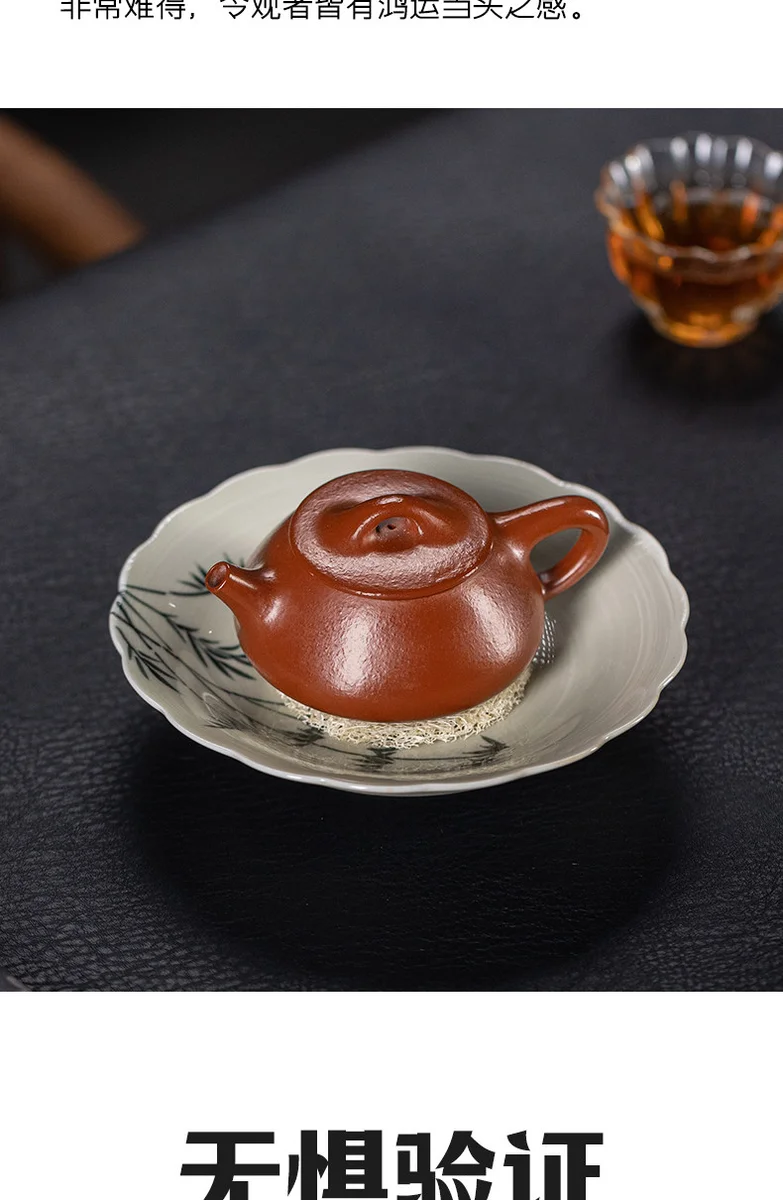 古悦堂 宜兴紫砂壶纯手工泡茶壶一人独饮茶具小壶 大红袍小品石瓢 详情图 11