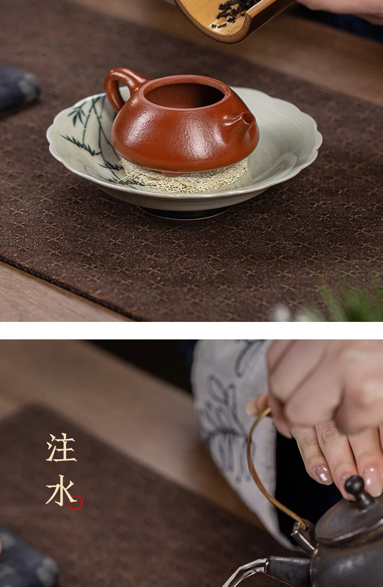 古悦堂 宜兴紫砂壶纯手工泡茶壶一人独饮茶具小壶 大红袍小品石瓢 详情图 19