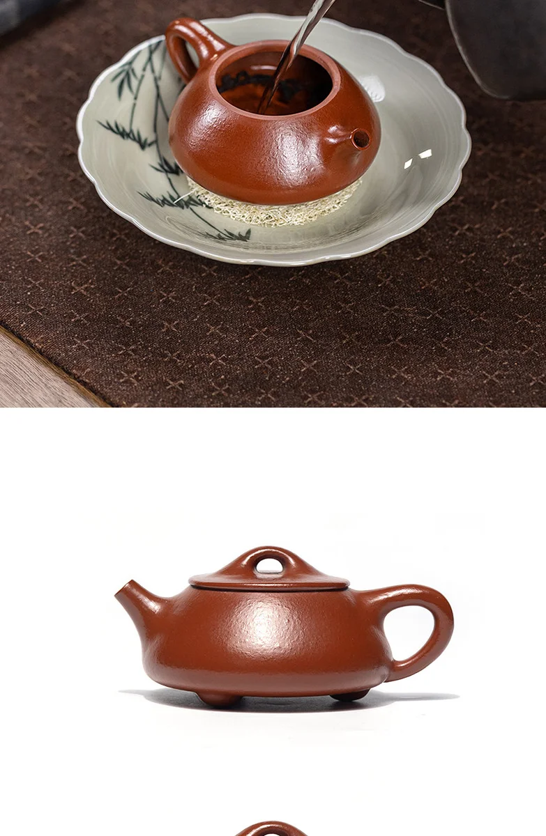 古悦堂 宜兴紫砂壶纯手工泡茶壶一人独饮茶具小壶 大红袍小品石瓢 详情图 20