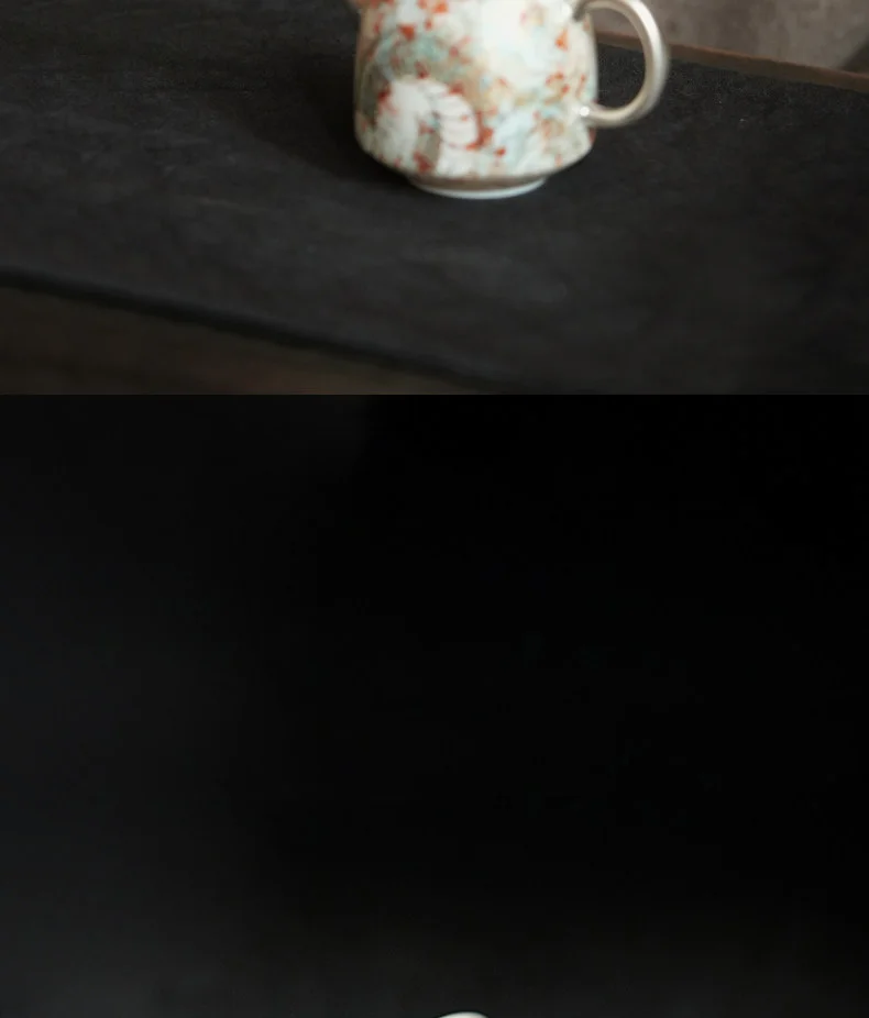 彩金手绘品茗主人杯高端家用单个待客陶瓷茶具小茶杯 龙纹闻香杯 详情图 13