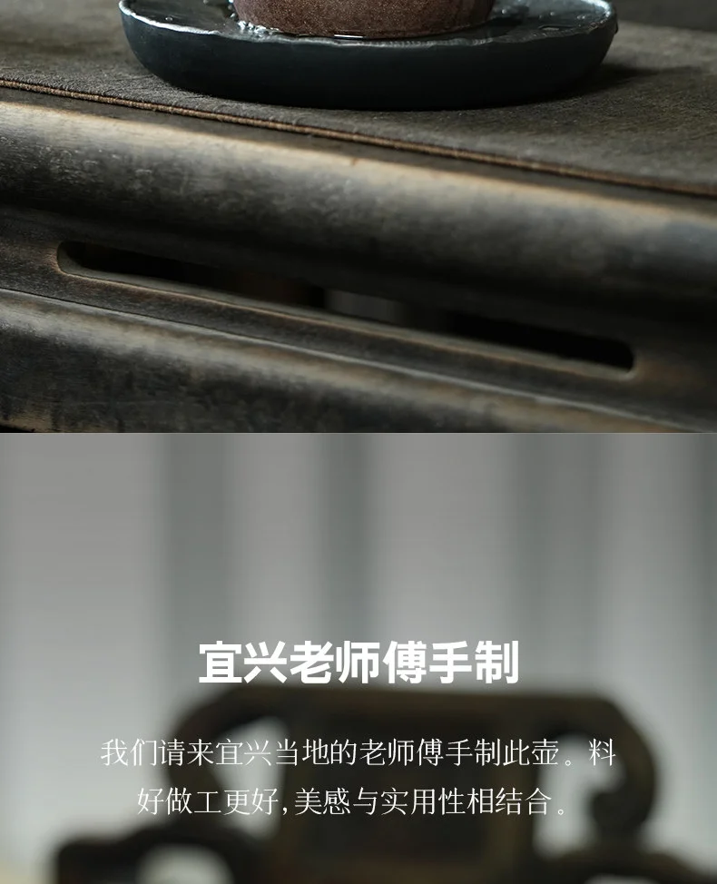 古悦堂 纯手工泡茶壶2026新款宜兴紫砂家用小品一人小壶 双线汉瓦 详情图 10