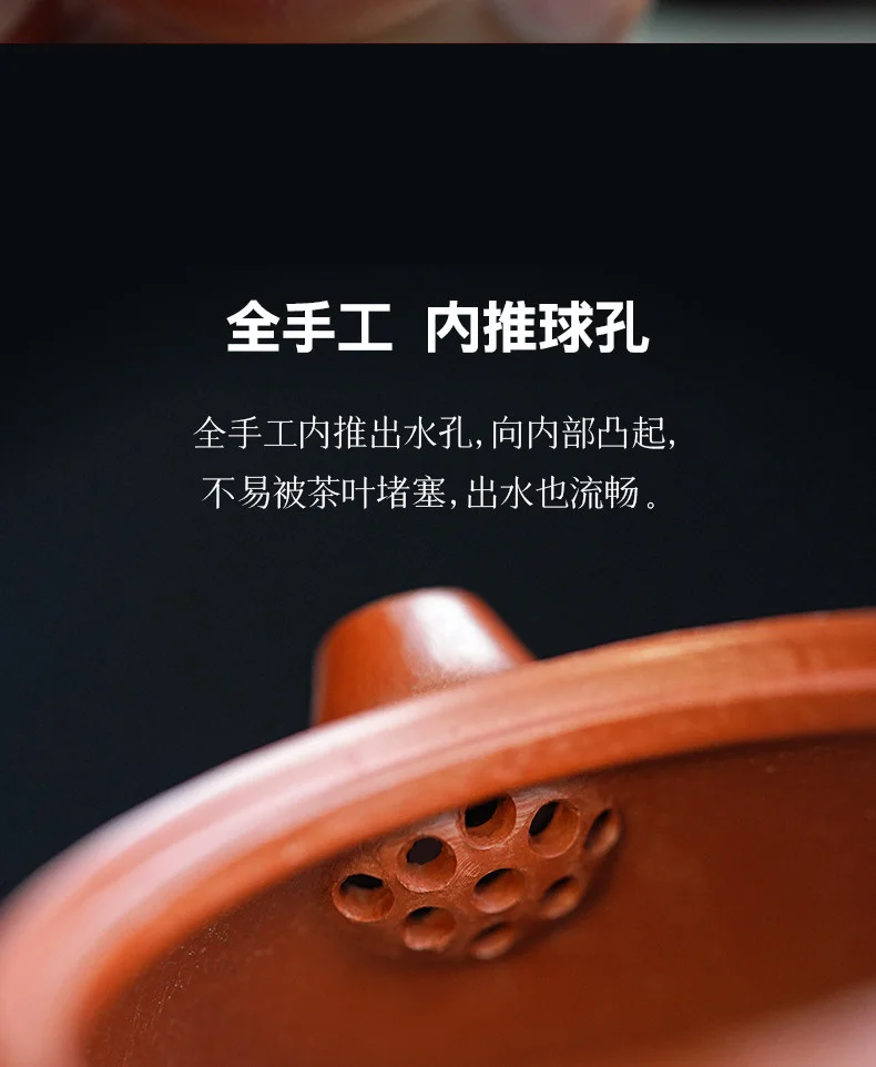 古悦堂纯手工家用泡茶茶壶原矿紫砂壶新款个人专用茶具竹韧西施壶 详情图 16