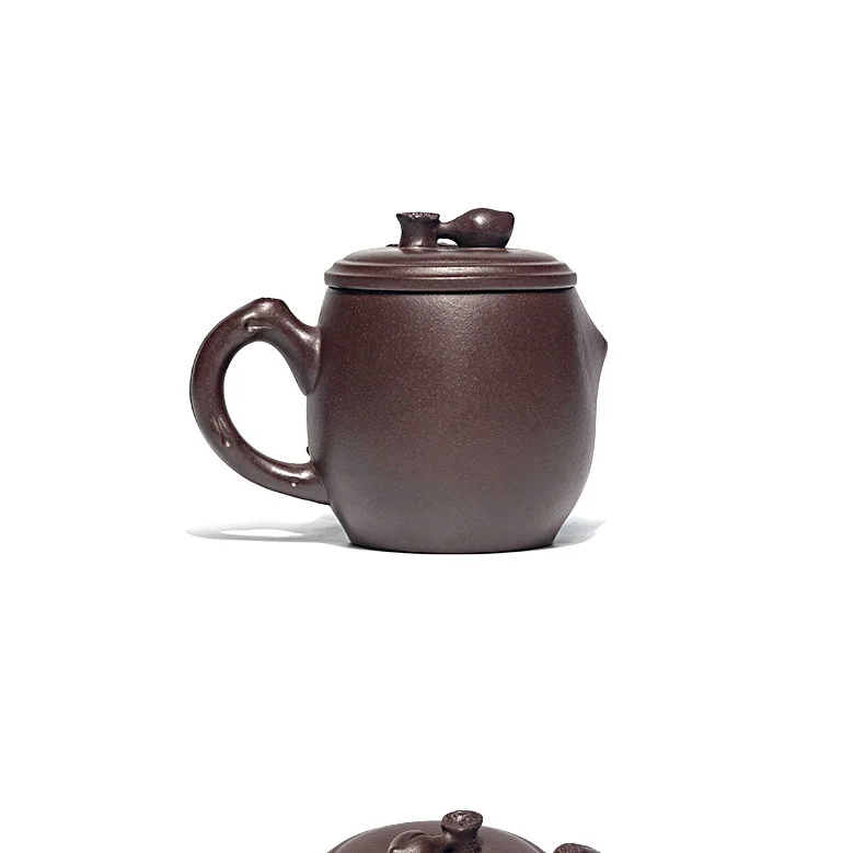 古悦堂 宜兴紫砂杯纯全手工紫砂家用茶杯办公泡茶杯紫泥 福禄盖杯 详情图 16