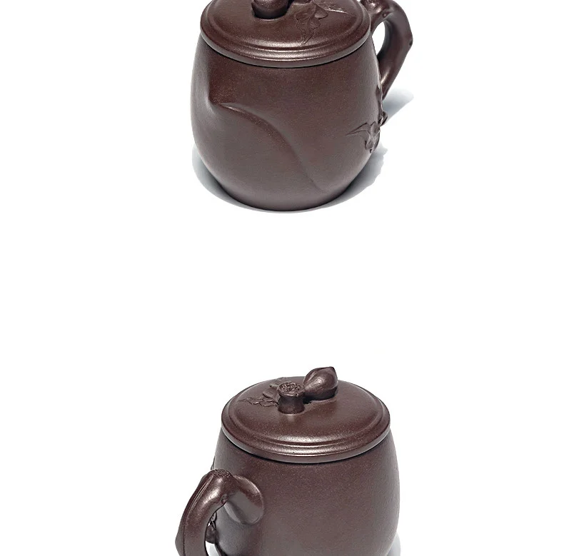 古悦堂 宜兴紫砂杯纯全手工紫砂家用茶杯办公泡茶杯紫泥 福禄盖杯 详情图 17