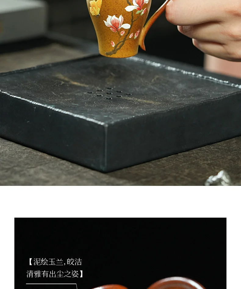 古悦堂手工紫砂茶杯女士个人专用茶具主人杯高档办公室喝茶咖啡杯 详情图 11