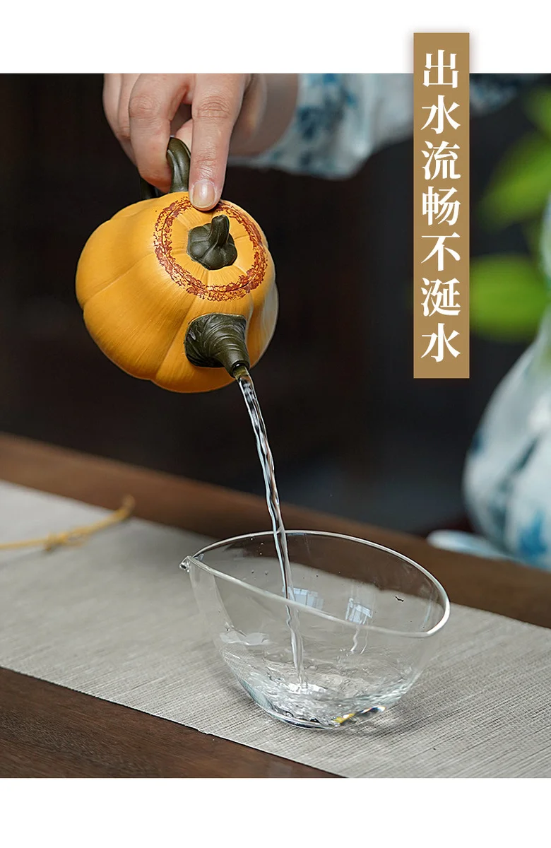 古悦堂 宜兴原矿紫砂壶纯全手工花器茶壶家用功夫茶具段泥 南瓜壶 详情图 14