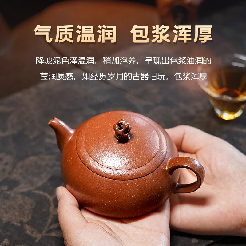 古悦堂 宜兴原矿紫砂壶纯全手工泡茶壶中式家用功夫茶具单壶 悠韵 - 3