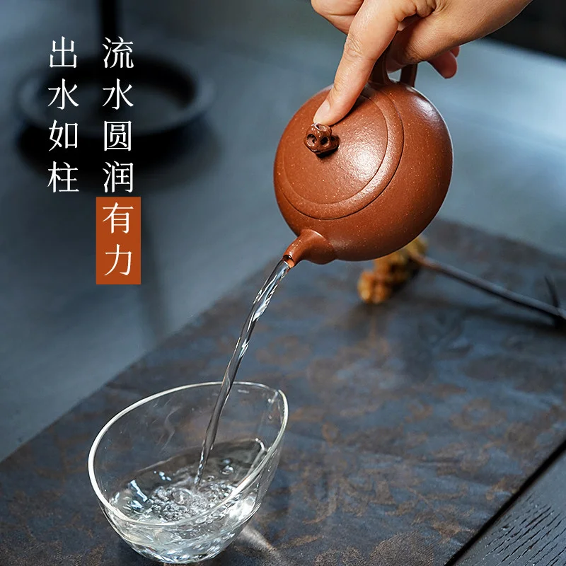 古悦堂 宜兴原矿紫砂壶纯全手工泡茶壶中式家用功夫茶具单壶 悠韵 - 4