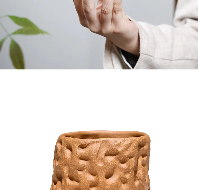古悦堂 宜兴紫砂主人杯功夫茶杯小杯品茗杯茶盏单杯 太湖石主人杯 详情图 14