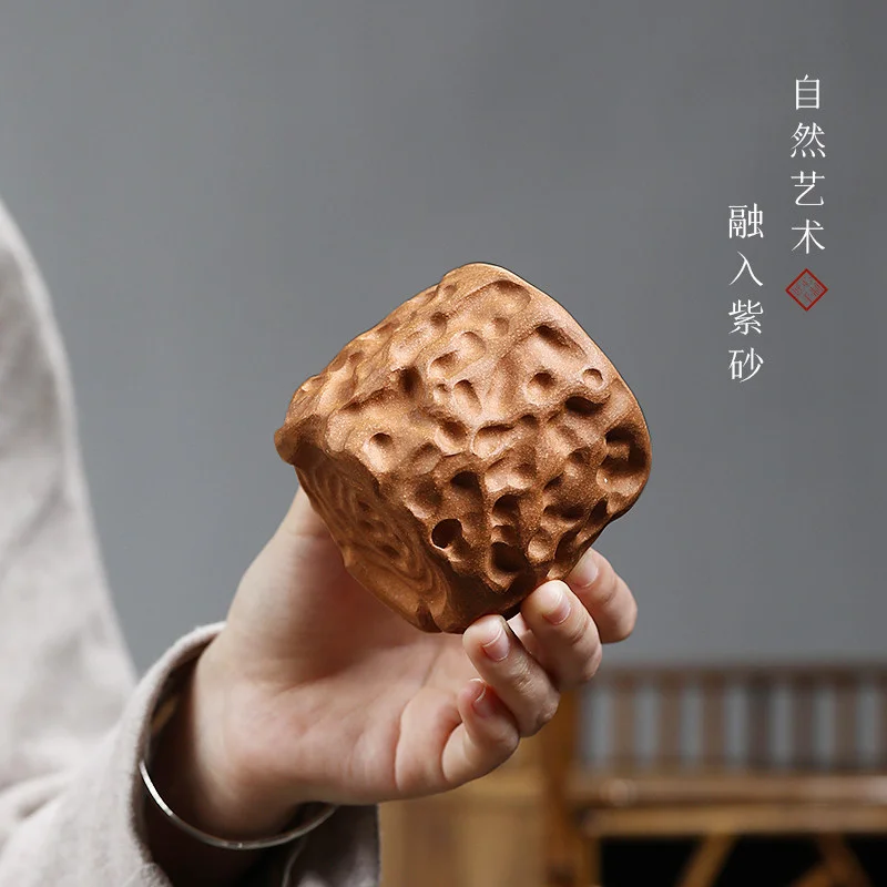 古悦堂 宜兴紫砂主人杯功夫茶杯小杯品茗杯茶盏单杯 太湖石主人杯 - 3