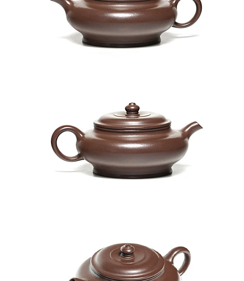 古悦堂 宜兴原矿天青泥紫砂壶纯全手工功夫茶具茶器单壶 鸣远虚扁 详情图 17