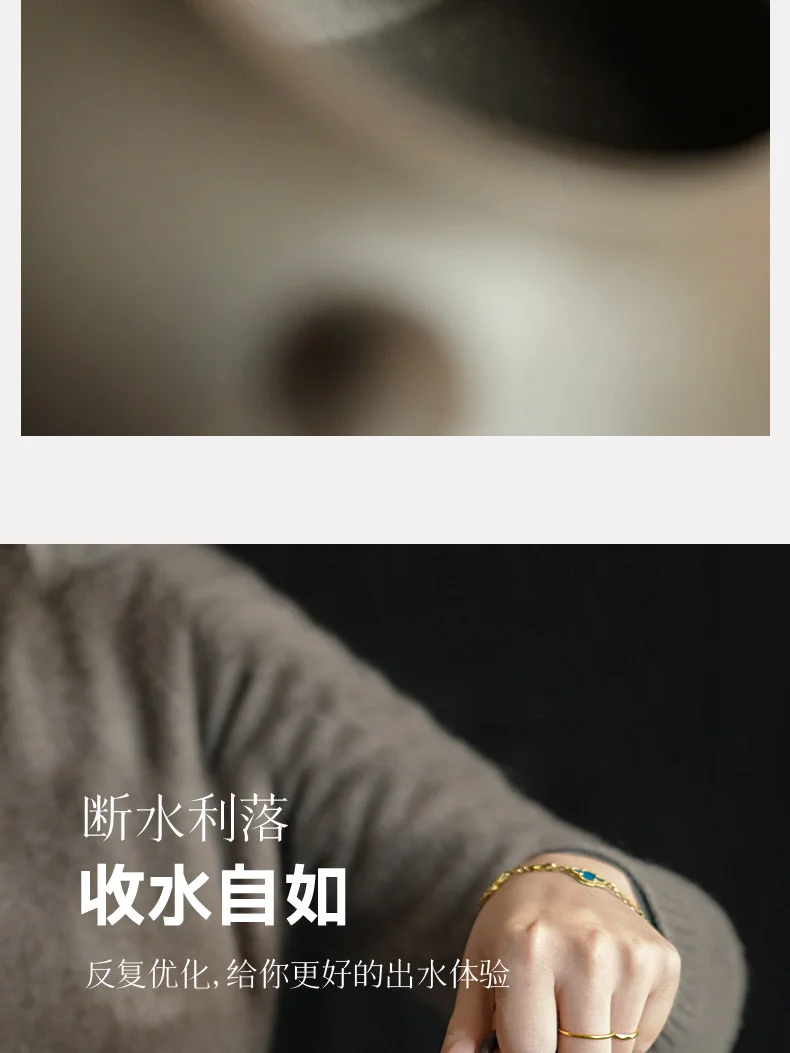 宜兴紫砂壶纯手工2026新款一人独饮功夫茶具泡茶专用壶蟹壳青潘壶 详情图 11