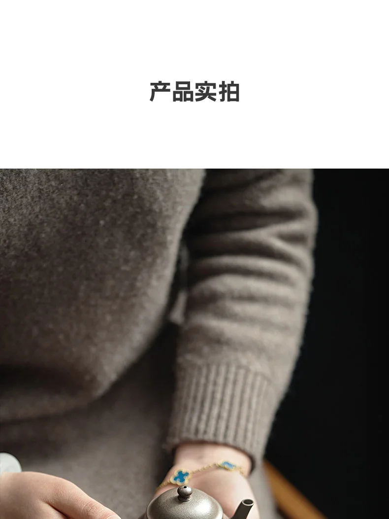 宜兴紫砂壶纯手工2026新款一人独饮功夫茶具泡茶专用壶蟹壳青潘壶 详情图 14